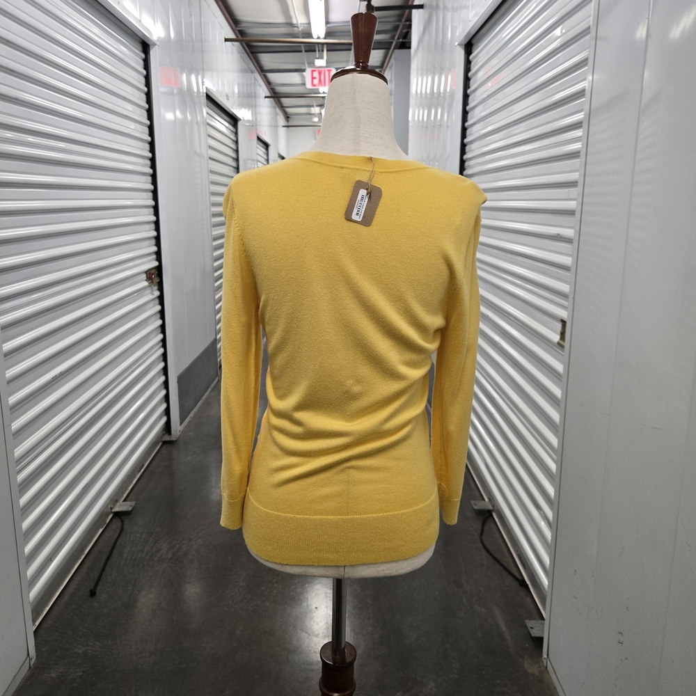 Halogen Mustard Yellow Lightweight Button-Front C… - image 3